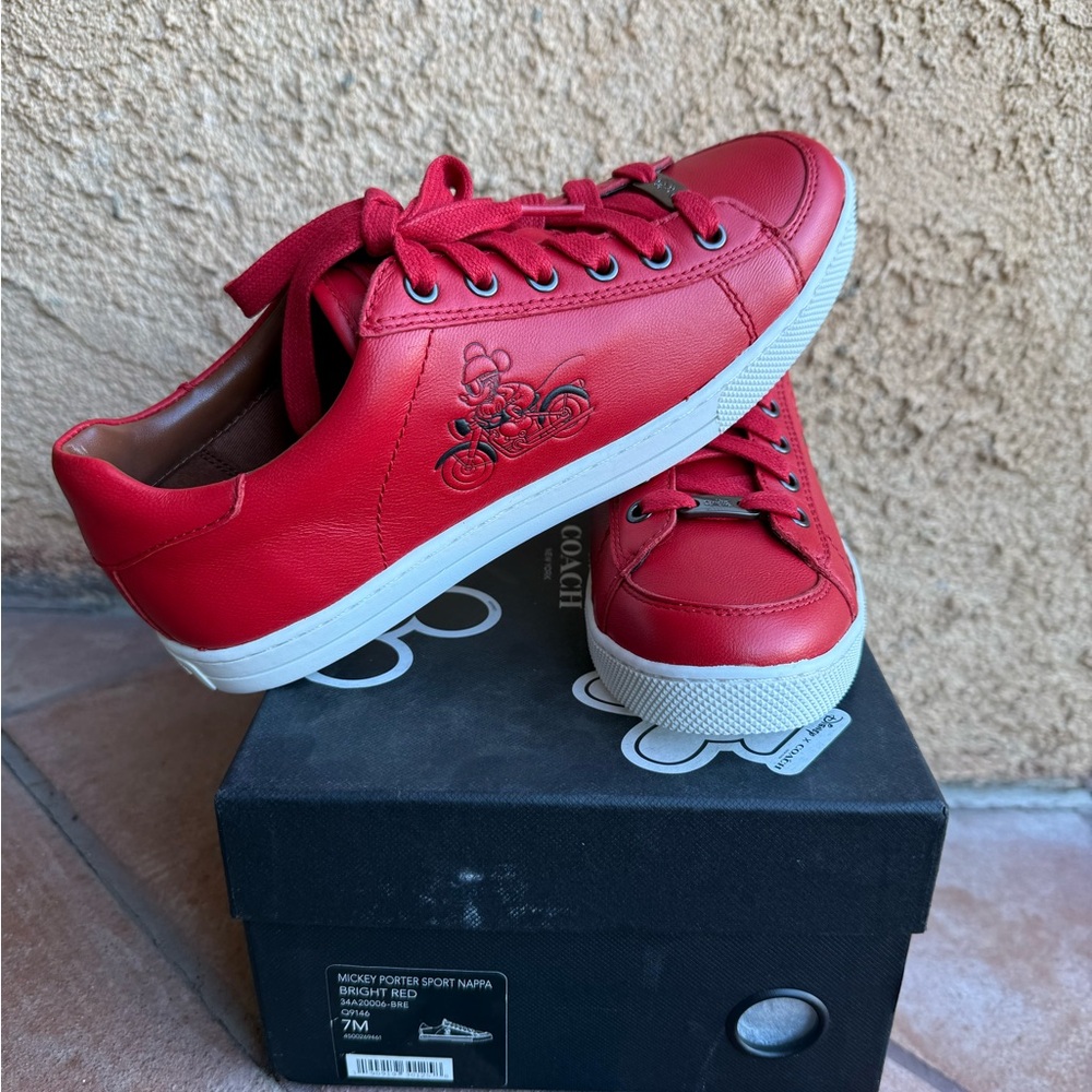 NEW Coach x Disney Mickey Sneakers (Size 7)